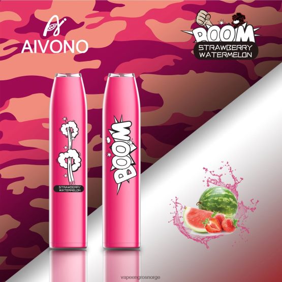 Engangs Vape Norge - Aivono AIM BOOM 600 jordbær vannmelon ZP6246364