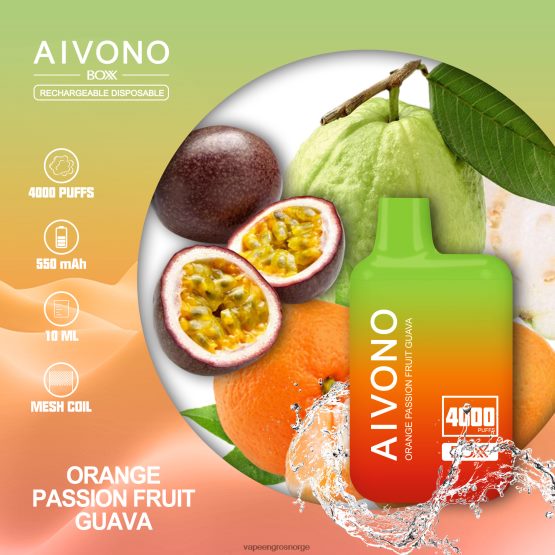 Engangs Vape Norge - Aivono AIM BOXX 4000 oransje pasjonsfrukt guava ZP6246212