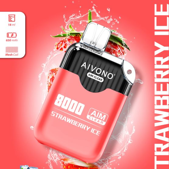Engangs Vape Bergen - Aivono AIM CLEAR 8000 jordbæris ZP6246205