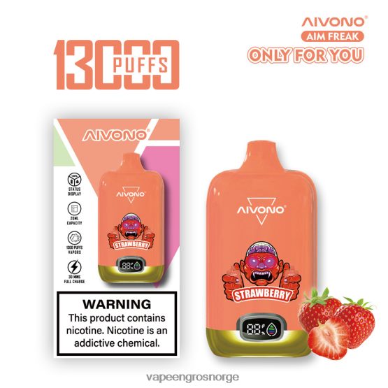 Vape Pen Norge - Aivono AIM FREAK 13000 jordbær ZP6246243