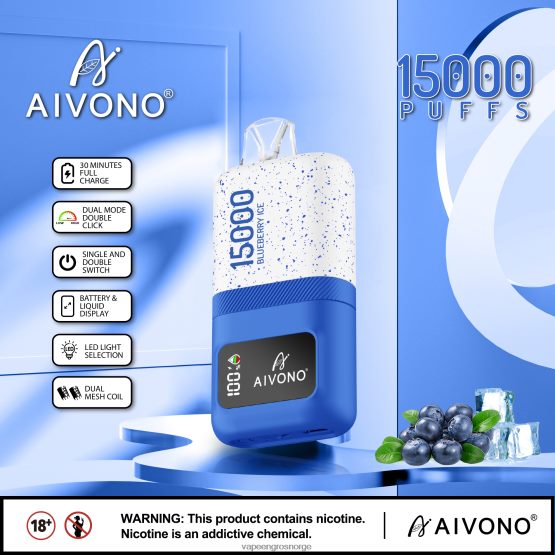 Engangs Vape Norge - Aivono AIM magic 15 000 blåbæris ZP624668