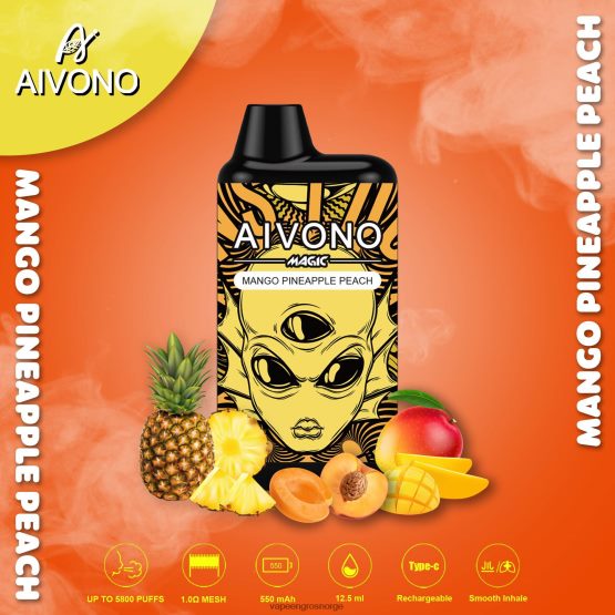 Vape Flavours Wholesale - Aivono AIM MAGIC 5800 munnboks sigarett mango ananas fersken ZP624688