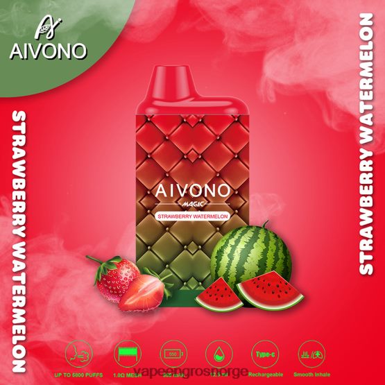 Vape Pen Norge - Aivono AIM MAGIC 5800 munnboks sigarett jordbær vannmelon ZP624699