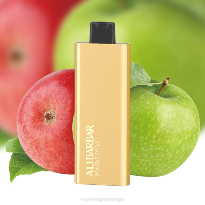 Vape Wholesale Norge - Alibarbar Pandora 7000 engangsvape dobbelt eple P42J66