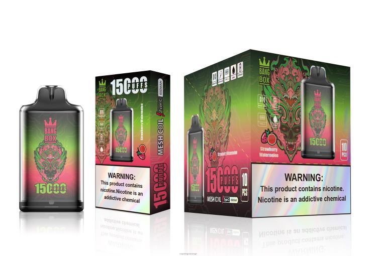 Engangs Vape Bergen - Bang Box s1-15000 drag jordbær vannmelon 60X4L103