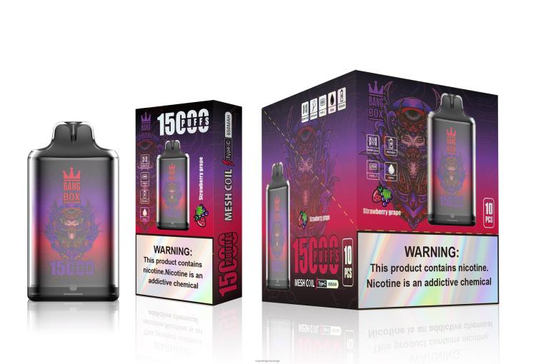 Engangs Vape Bergen - Bang Box s1-15000 drag jordbærdrue 60X4L111