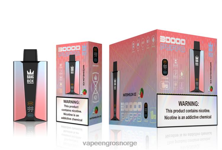 Engangs Vape Norge - Bang Box 30000 puffs smartskjerm vannmelon is 60X4L86