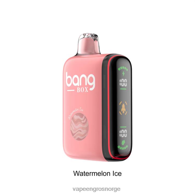 Vape Engros Norge - Bang Box 9000-18000 puffs intelligent kraftdisplay vannmelon is 60X4L34