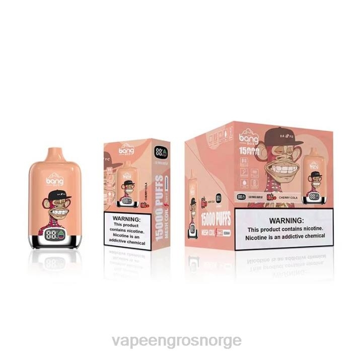 vape med nikotin Norge | 626N134 kirsebær cola Bang Box 15 000