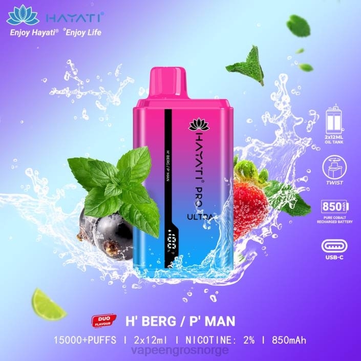 vape med nikotin Norge | 626N224 h' berg/p' mann Hayati Pro Ultra