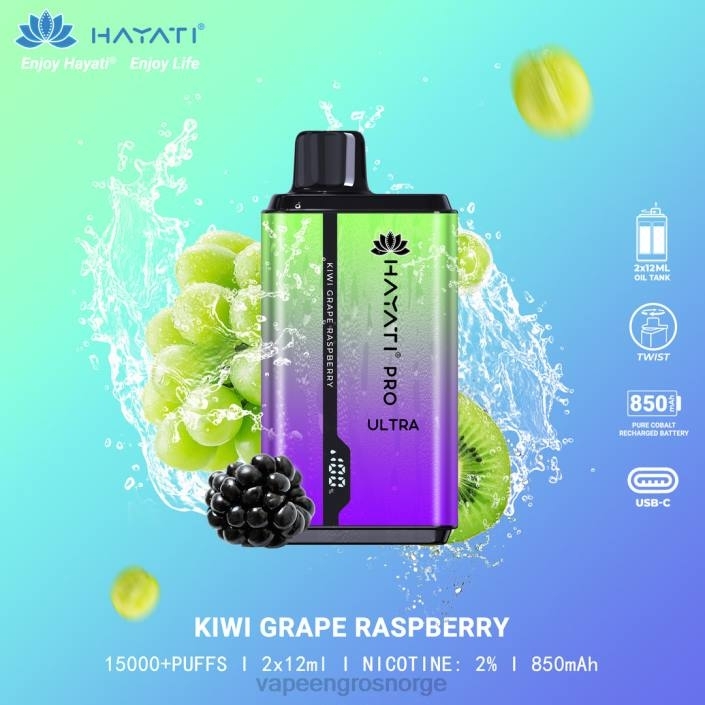 vape pen Norge | 626N207 kiwi-drue bringebær Hayati Pro Ultra