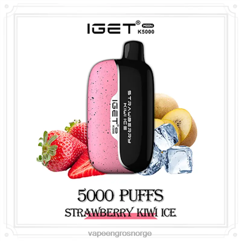 Vape Engros Norge - IGET Moon k5000 jordbær kiwi is ZHLZX18