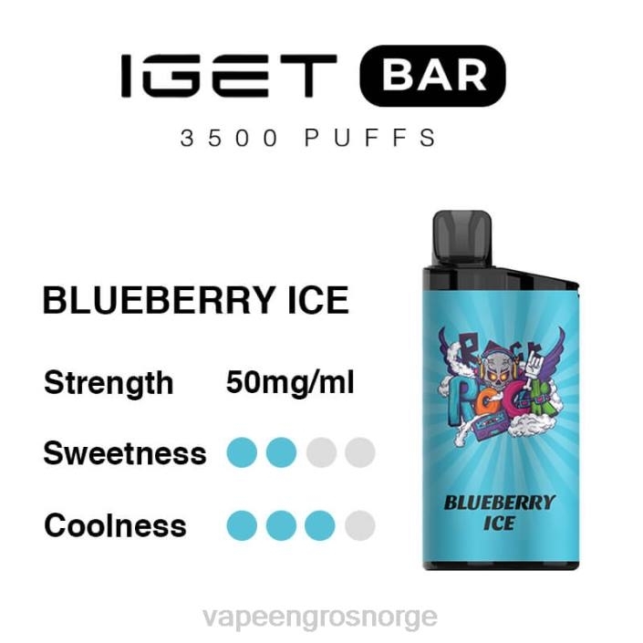 elux vape juice wholesale | 626N98 blåbæris IGET BAR 3500 5% nikotin