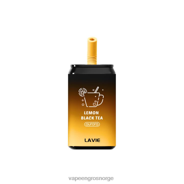 Vape Engangsbruk - sitron svart te LAVIE Aurora 11000 drag PXPPZ150