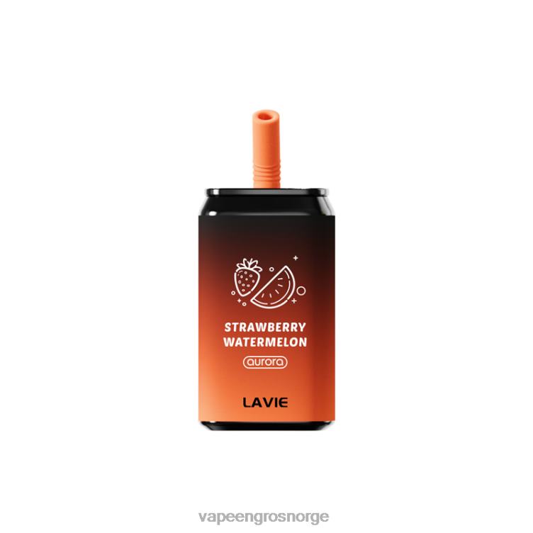 Vape Engros Norge - jordbær vannmelon LAVIE Aurora 11000 drag PXPPZ146