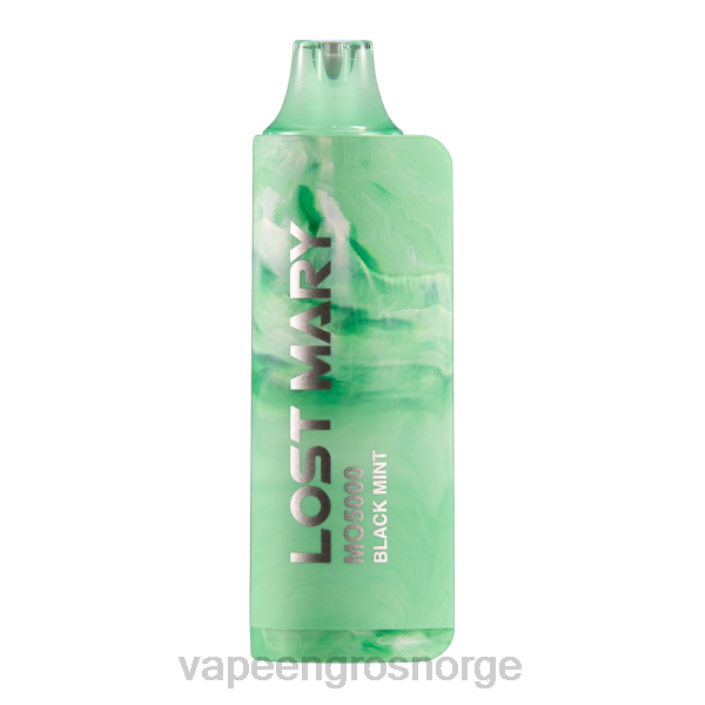 vape med nikotin Norge | 626N514 svart mynte LOST MARY MO5000