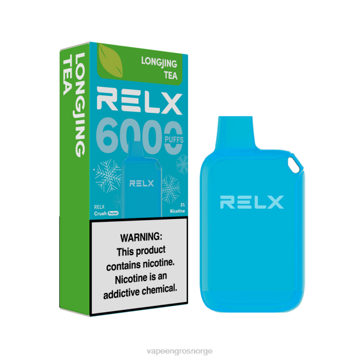 Vape Wholesale Norge - longjing te RELX Crush Pocket 6000 isete 068T9