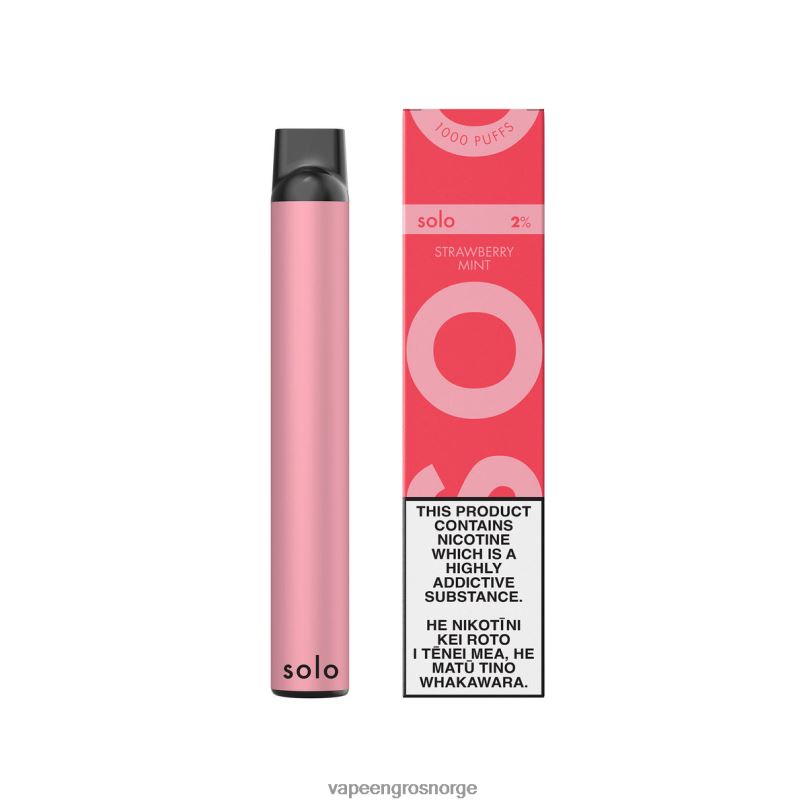 Engangs Vape Norge - Solo engangs vape jordbær mynte 2P8XZ4