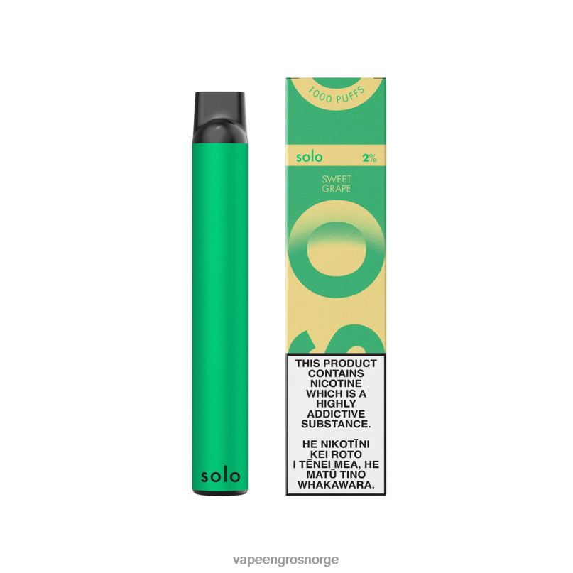 Engangs Vape Norge - Solo engangs vape paradis samling søt drue 2P8XZ20