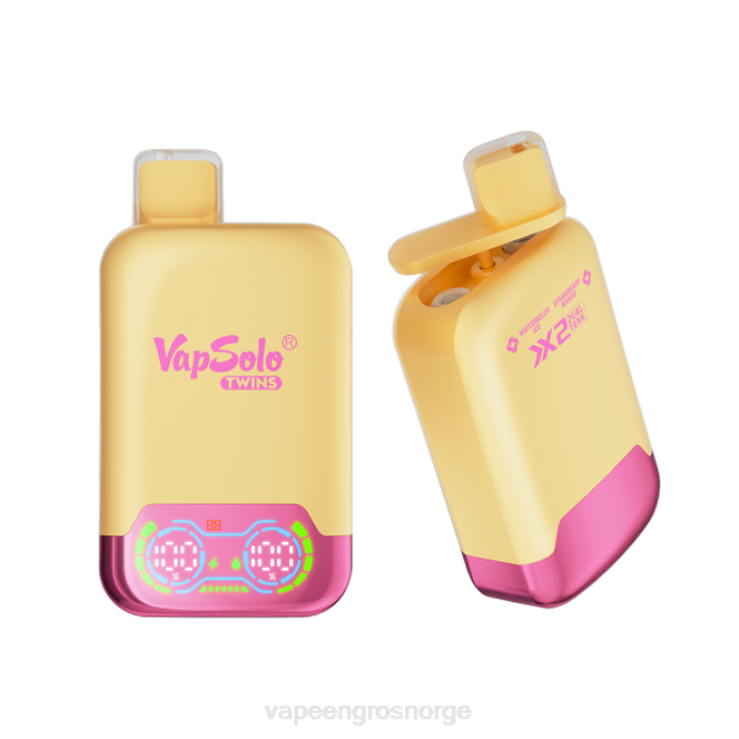 E Cigarette Juice Wholesale - Vapsolo TWINS engangs vape vannmelon is og jordbær mango P42J129