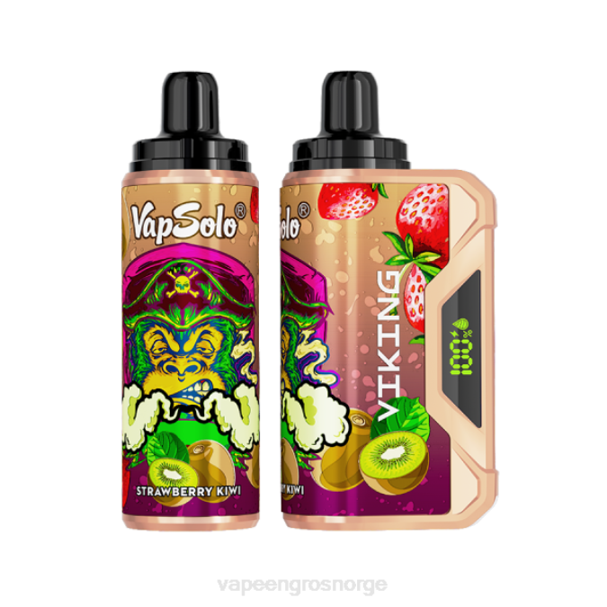 Engangs Vape Norge - Vapsolo VIKING engangs vape jordbær kiwi P42J138