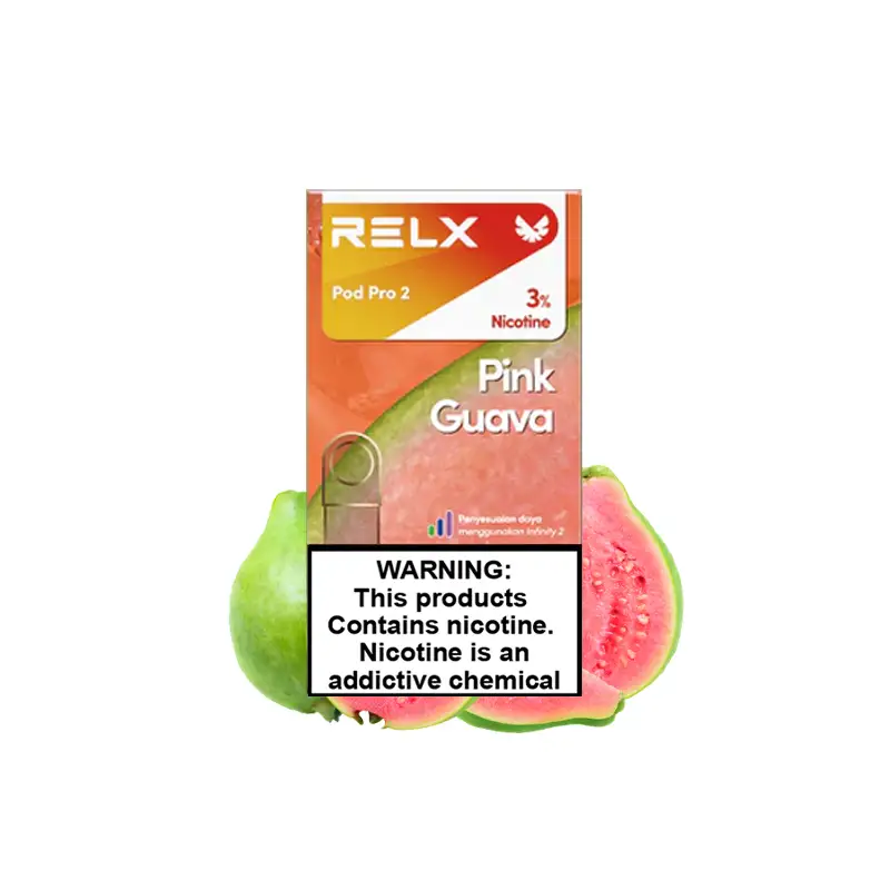 vape med nikotin Norge | 626N244 rosa guava RELX Pod Pro 2