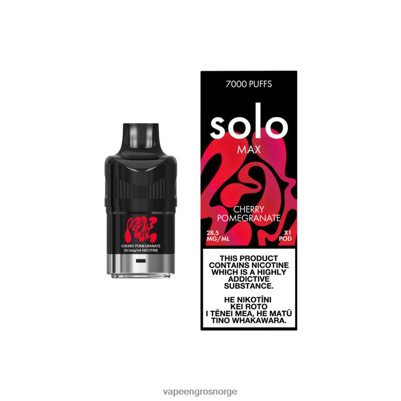 Vape Pen Norge - Solo MAX pod kirsebær granateple 2P8XZ83