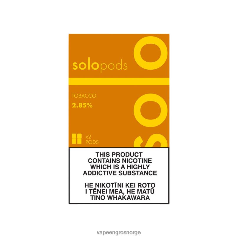 Vape Engros Norge - Solo erstatning pod 2-pack tobakk 2P8XZ50