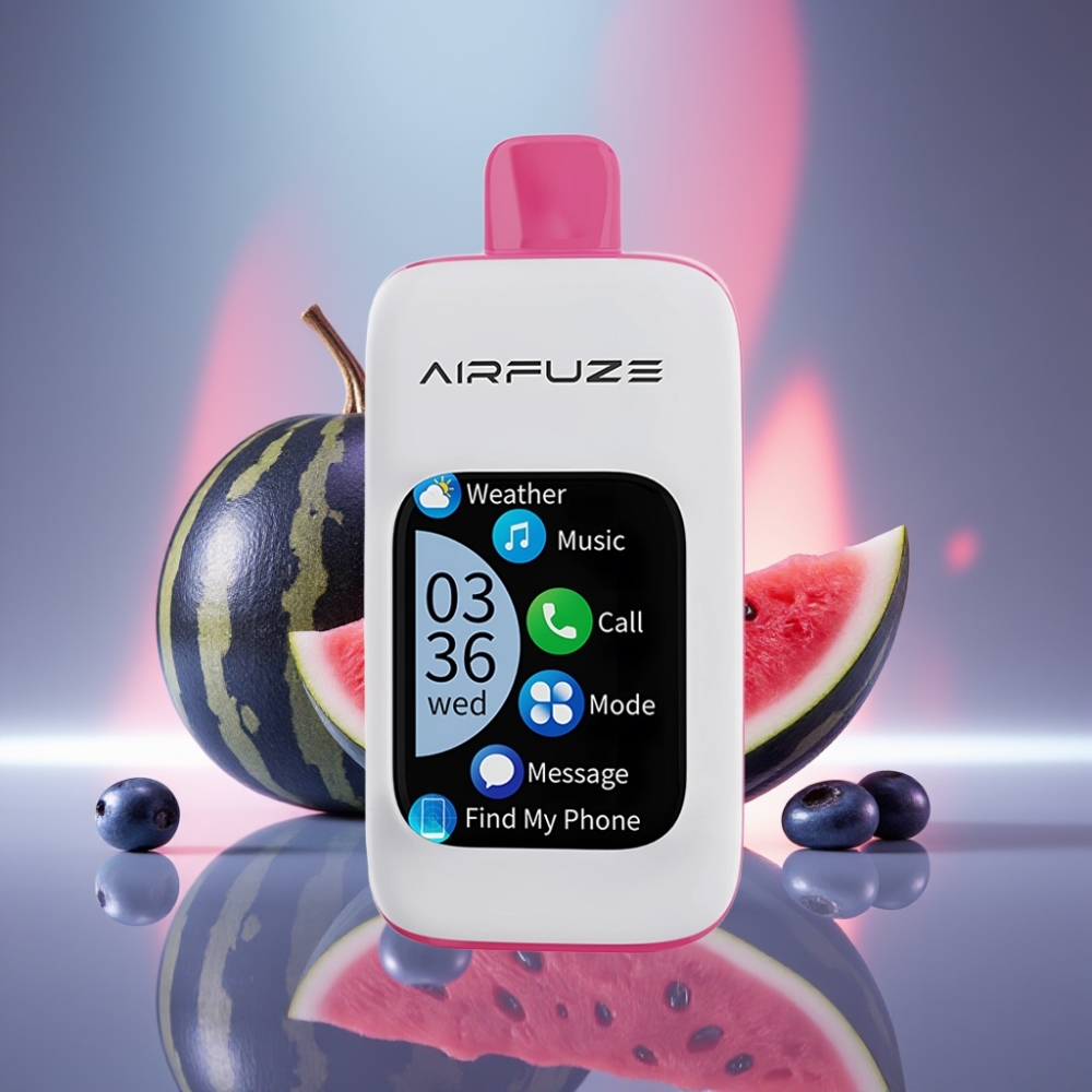 AirFuze Smart Pro 40000 Puffs Oppladbar Blåbær Vannmelon 20ML 2%/5% Nikotin Smart Skjerm 900mAh