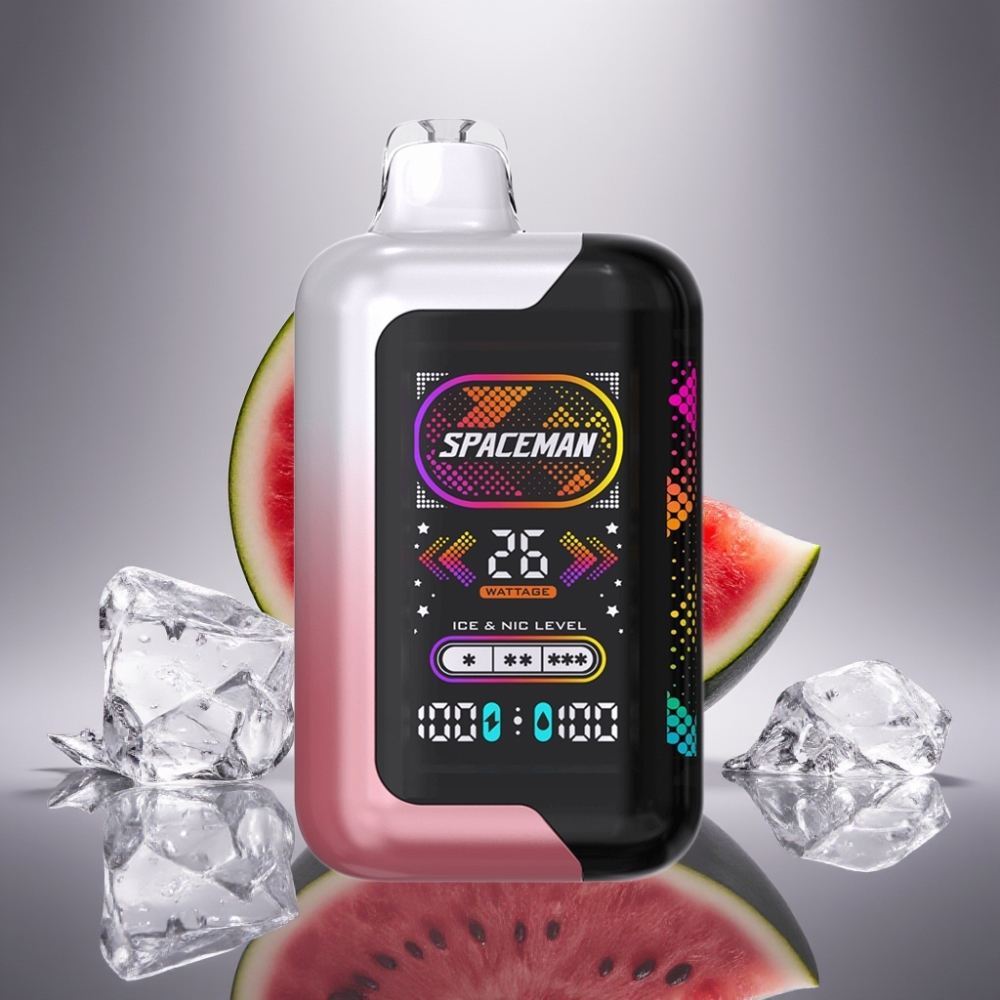 SMOK Spaceman SP40000 Zero Nikotin Engangsdamp Med Vannmelon Is 20ml 1000mAh Skjerm