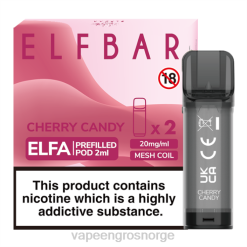 elux vape juice wholesale | 626N338 kirsebærgodteri ELFBAR Elfa ferdigfylt pod - 2ml - 20mg (2 pakke)