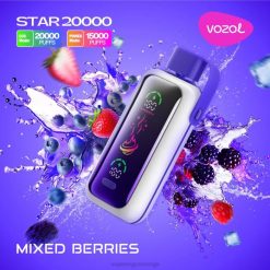 Engangs Vape Bergen - blandede bær VOZOL STAR 20 000 NX8414