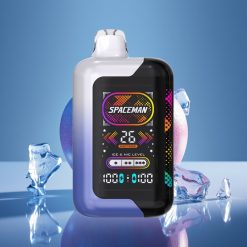 SMOK Spaceman SP40000 40000 Puffs 0% Nikotin Oppladbar E-sigarett Blå Bringebær Is 1000mAh Skjerm