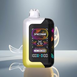 SMOK Spaceman SP40000 Zero Nikotin Engangs E-Cigg med Sitronpop Smak, 20ml, 1000mAh Batteri, 2.28" Skjerm