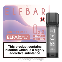 vape engros Norge | 626N332 saftig fersken ELFBAR Elfa ferdigfylt pod - 2ml - 20mg (2 pakke)