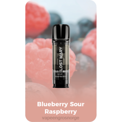 vape engros Norge | 626N422 blå syrlig bringebær LOST MARY Tappo ferdigfylte erstatningsputer