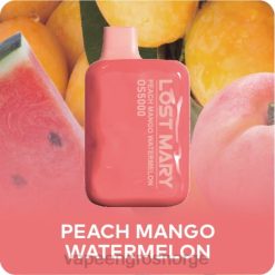 vape med nikotin trondheim | 626N495 fersken mango vannmelon LOST MARY OS5000