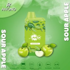 Vape Smak Engangs - Aivono AIM MAGIC 5800 munnboks sigarett surt eple ZP624687