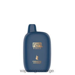 Vape Smak Engangs - FLUM PEBBLES 6000 puffs (juleutgave) ananas kokos 40TLBB9