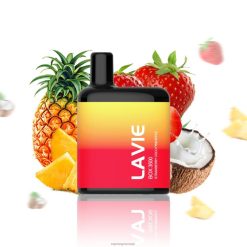 Vape Smak Engangs - jordbær coco ananas LAVIE BOX 3500 drag PXPPZ207