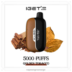 Vape Wholesale Norge - IGET Moon k5000 gylden tobakk ZHLZX1